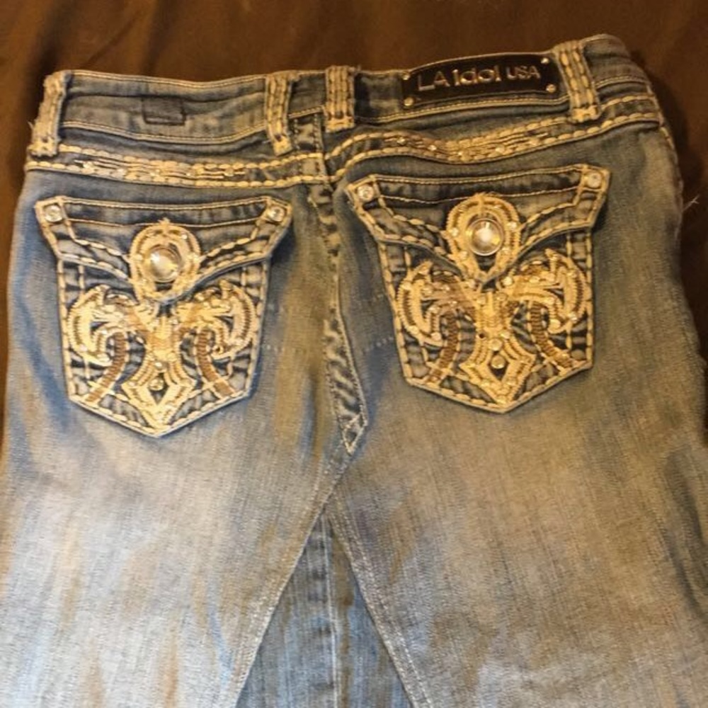 Long L.A.Idol Jean skirt - Picture 5 of 6